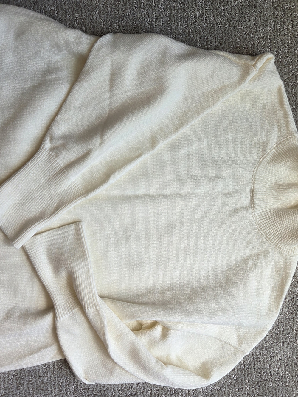 Commense Men’s Turtleneck Sweater in Cream